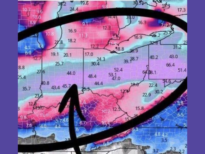 Illinois, Indiana, Ohio, Michigan and Wisconsin Flagged in Early Model Signal Hinting at Possible Late-February Snow Pattern