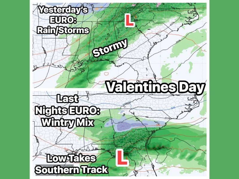 Illinois, Indiana and Ohio Face Valentine’s Day Weather Whiplash as Euro Model Shift Raises Storm or Wintry Mix Risk