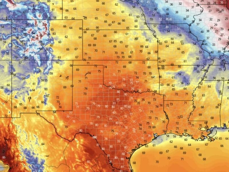 Mardi Gras Heat Surge Sweeps the South After a Chilly Morning, With Some Cities Pushing Near 80