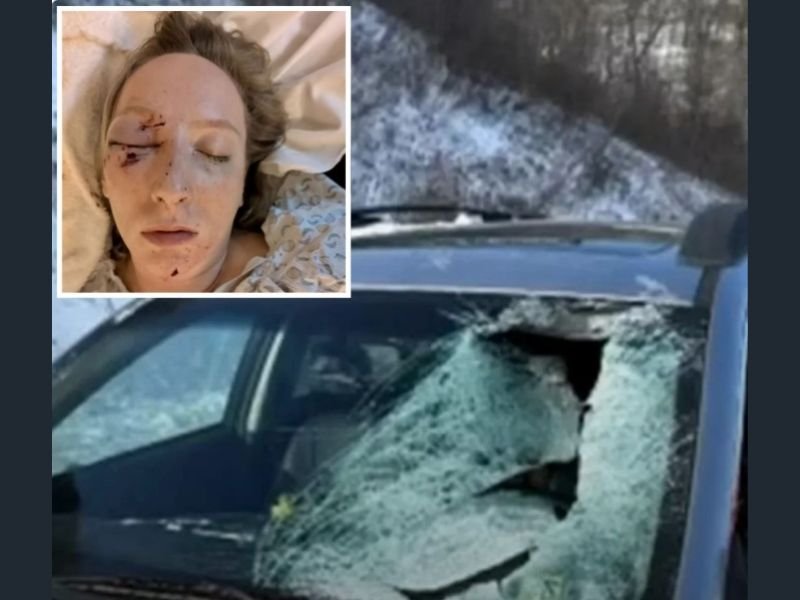 Pennsylvania Mom Seriously Injured After Giant Slab of Ice Flies Off Tractor-Trailer and Smashes Through Windshield on Busy Highway