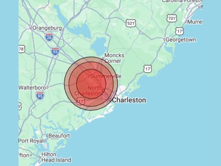 South Carolina Earthquake Aftershock: 2.4 Magnitude Quake Strikes Northwest of Charleston Around 9 PM