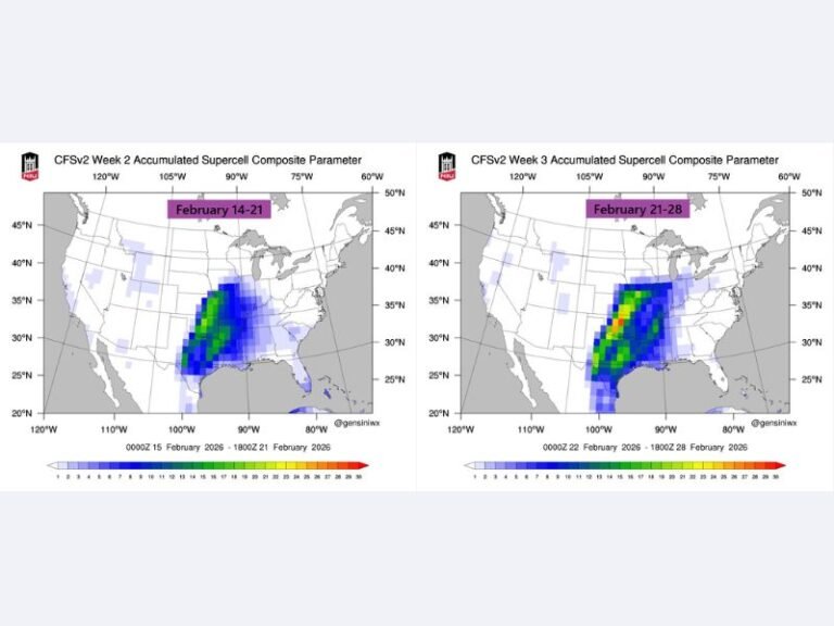 Supercell Storm Pattern Could Ramp Up Across Texas, Oklahoma and the Mid-South as February Turns “Active”