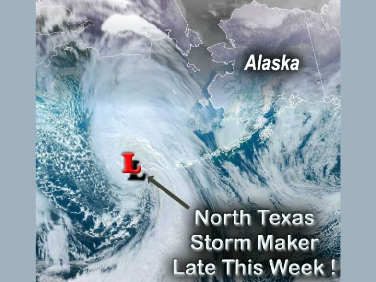 Texas and Alaska Weather Pattern Shows Why North Texas Could See Widespread Rain and Thunderstorms Late Friday Into Saturday After Another Week of 70s and 80s