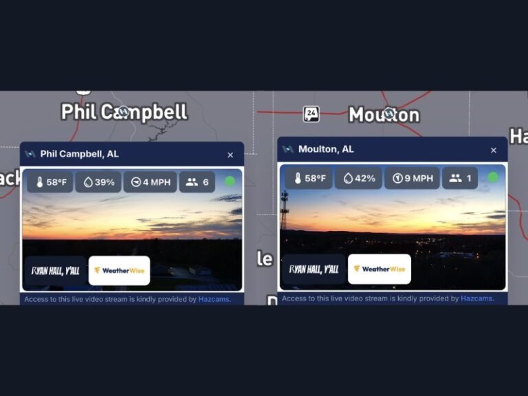 Alabama Sky Cams Go Live in Phil Campbell and Moulton as New Storm Tracking Network Expands Across State
