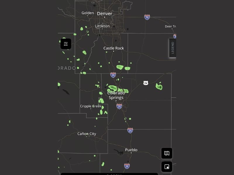 Colorado El Paso County Colorado Springs Denver Area Sees Rare Light Showers As Residents Report Brief Raindrops Across Dry Region