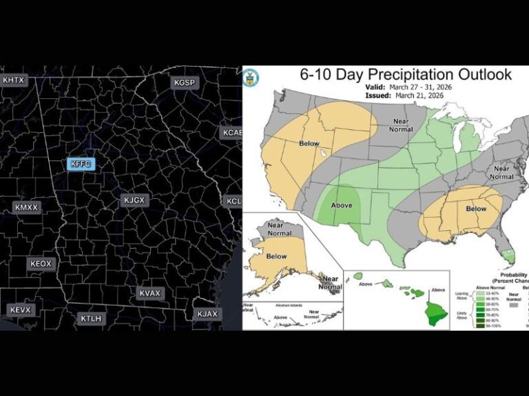 Georgia North Georgia Dry Weather Pattern Brings 10 Day Calm With Limited Rainfall and Minimal Storm Risk Across Atlanta Region