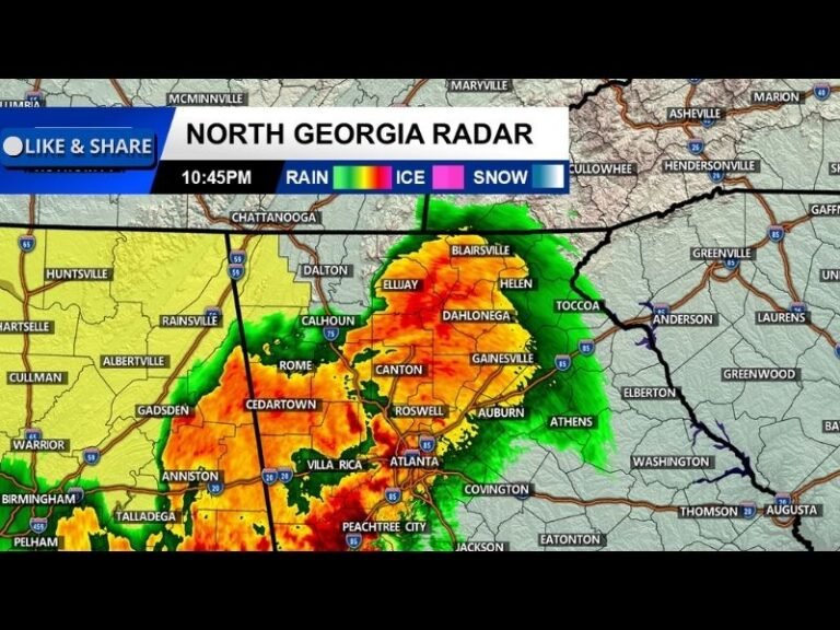 North Georgia Storm Update: Severe Thunderstorms Weaken Late Night as Warnings Expire Around Atlanta, Gainesville, and Rome