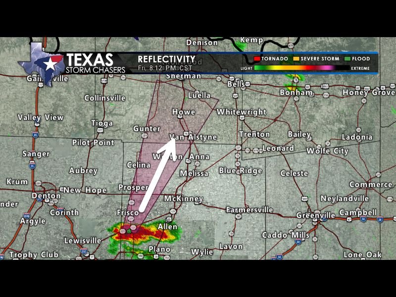 North Texas Storm Alert: Rapidly Developing Thunderstorm Over Plano Moves Toward Frisco, Prosper and Weston With Hail Threat Increasing