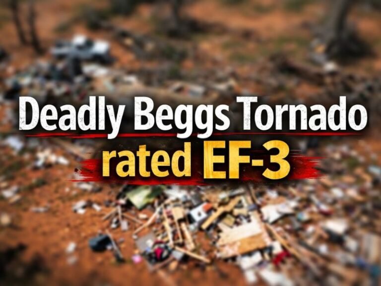 Oklahoma Tornado Tragedy: EF-3 Storm With 140 MPH Winds Confirmed in Okmulgee County After Deadly Beggs Tornado