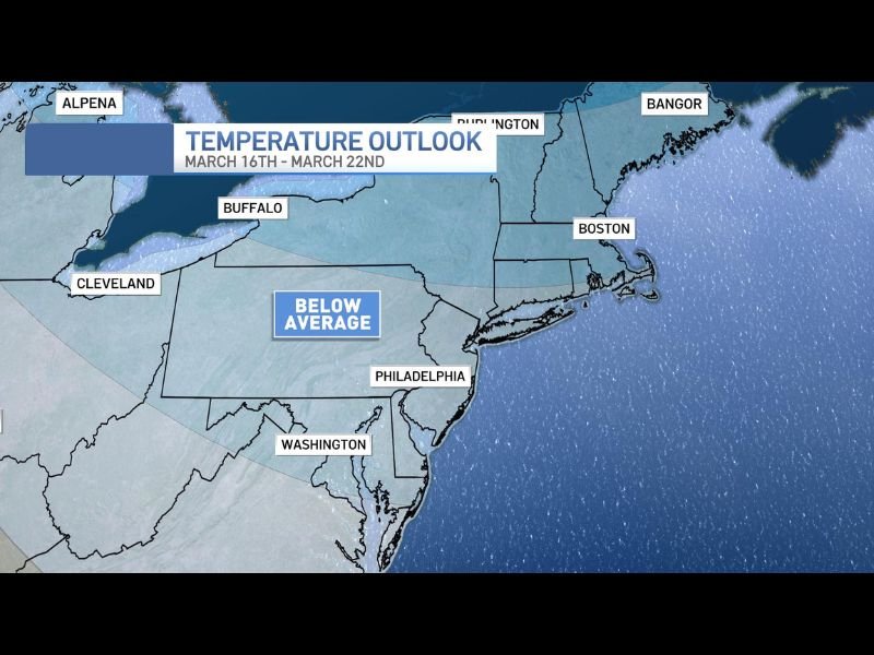 Pennsylvania, New York, and New England Face Sudden Temperature Drop as Warm 70s This Week Could Turn Into 30s Next Week