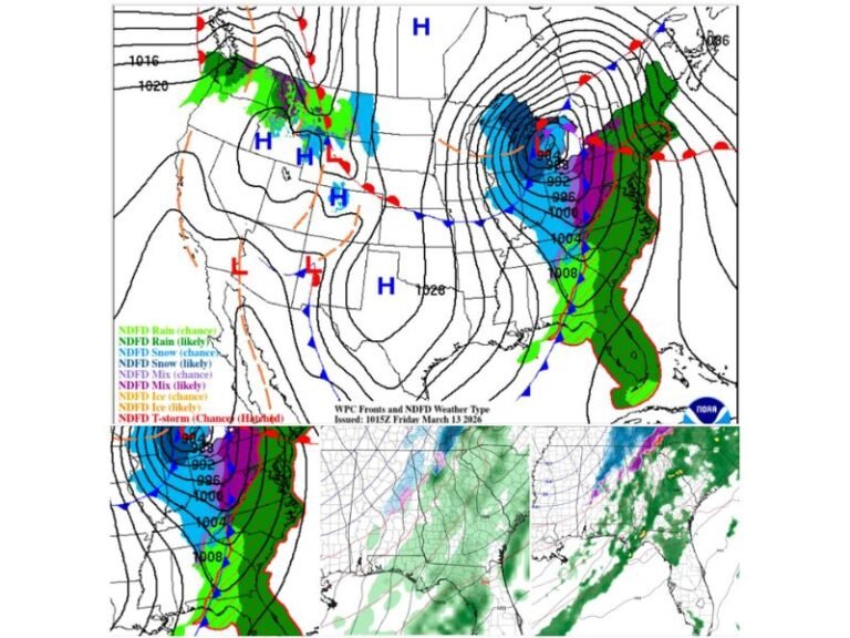 Powerful Arctic Air Surge Could Flip Rain to Snow Across North Georgia Monday as Winter System Sweeps the Southeast