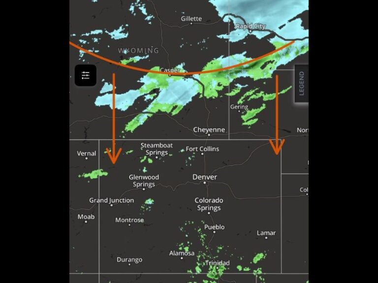 Powerful Cold Front Sweeps Across Wyoming and Nebraska With 50+ MPH Winds Near Casper, Snow Developing Toward Laramie and Cheyenne