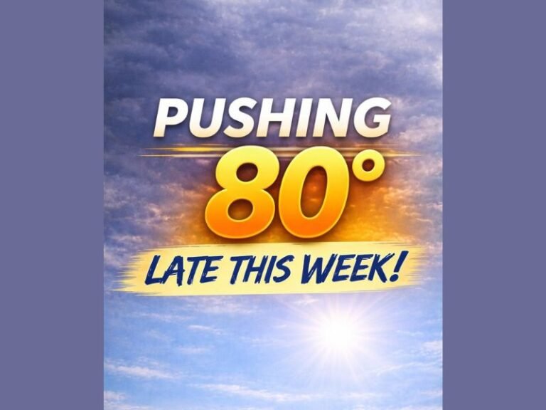 Temperatures Surge Back Into the 70s and Near 80 Degrees Late This Week as Classic Spring Thunderstorm Pattern Develops
