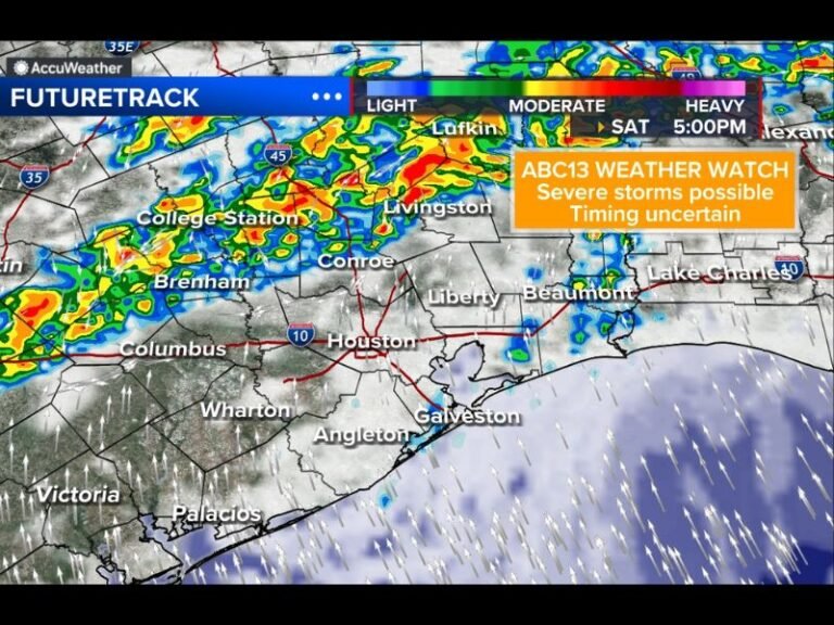Texas Weather Alert: Houston, Conroe, College Station and Brenham Could See Evening Storms Saturday With Flooding, Hail and Gusty Winds Possible
