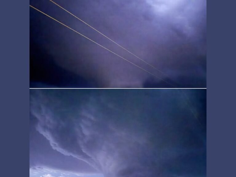 Wall Cloud Spotted South of Lakeview, Texas as Storm Chasers Track Potential Tornadic Development in the Texas Panhandle
