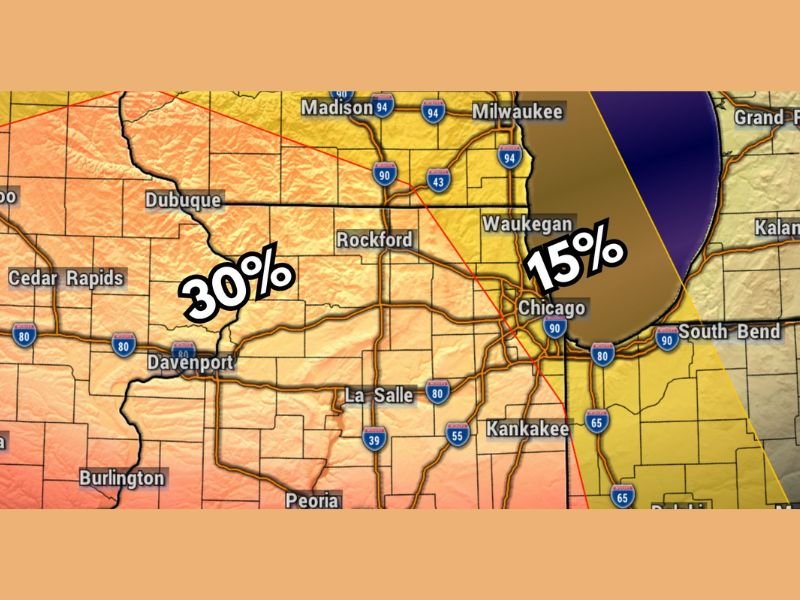 All Modes of Severe Weather Possible Across Rockford, Dubuque, and Cedar Rapids Monday Into Monday Night as SPC Places Region Under Level 3 Enhanced Risk at 30%