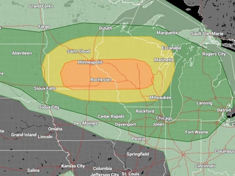 Dangerous Severe Weather Locks In Across Minneapolis, Rochester, Milwaukee, and Chicago With Very Large Hail, Damaging Winds, and Strong Tornadoes Possible Through the Evening