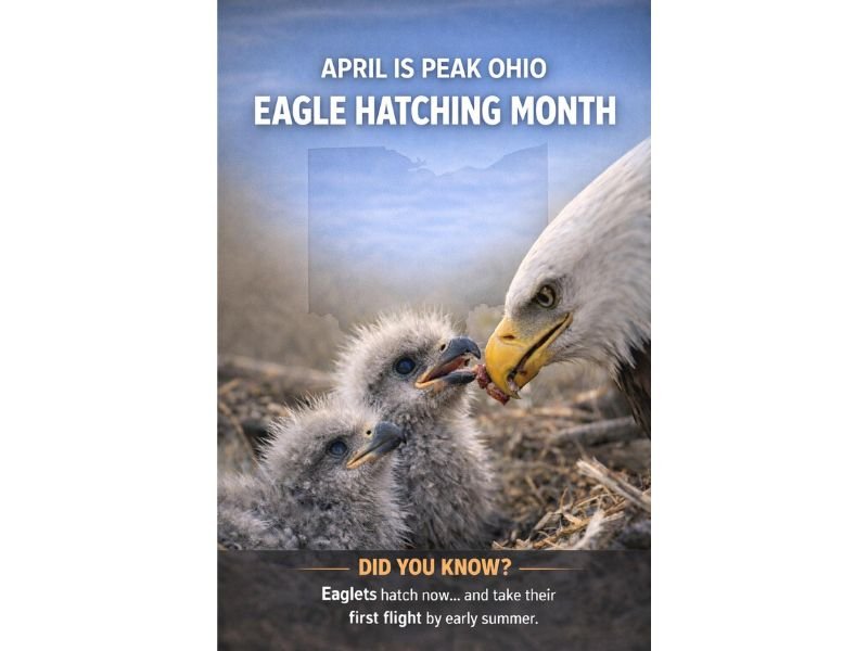 Ohio's 900+ Bald Eagle Nests Are Hatching Right Now — And Those Tiny Eaglets You See This Week Will Be Soaring by Early Summer
