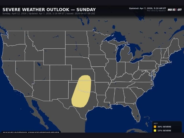 This Weekend: Texas and Oklahoma Brace for Growing Severe Storm Threat With Large Hail, Damaging Winds, and Tornado Potential