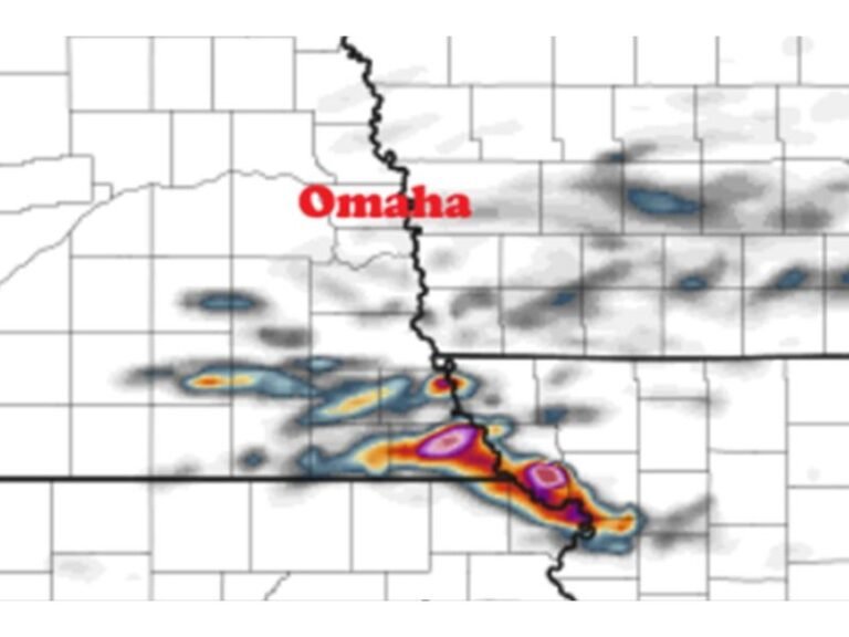 Thursday: Strong Storm Risk Builds From Southeast Nebraska to Northwest Missouri With Possible Tornado Near Omaha and St. Joseph