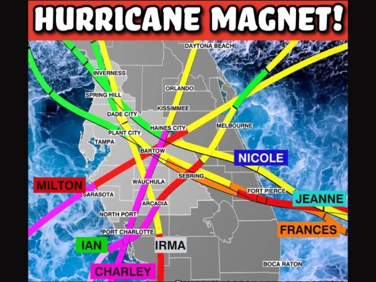 Central Florida Revealed as a Hurricane Magnet With Multiple Major Storms Tracking Through the Same Corridor Since 2004 as Hurricane Season Begins in 3 Days