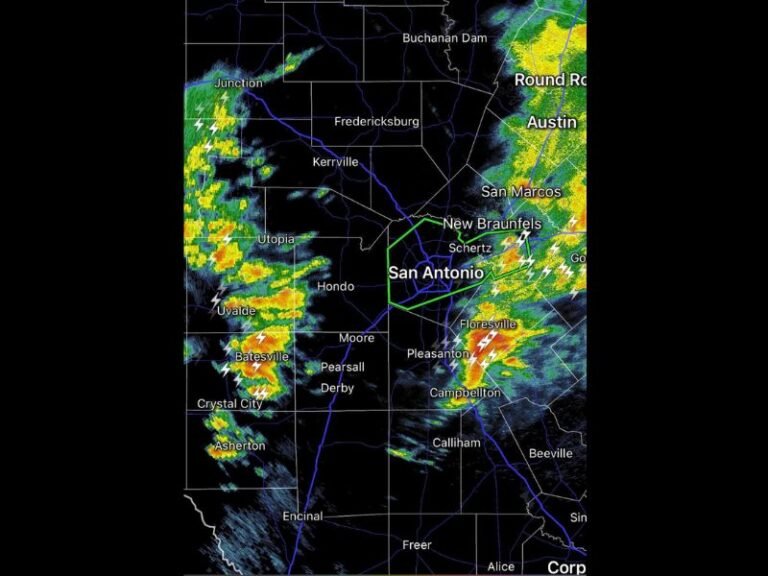 Flash Flood Warning in Effect Until Noon as Next Round of Severe Thunderstorms Targets Bexar County Including San Antonio and New Braunfels Within 30 to 45 Minutes