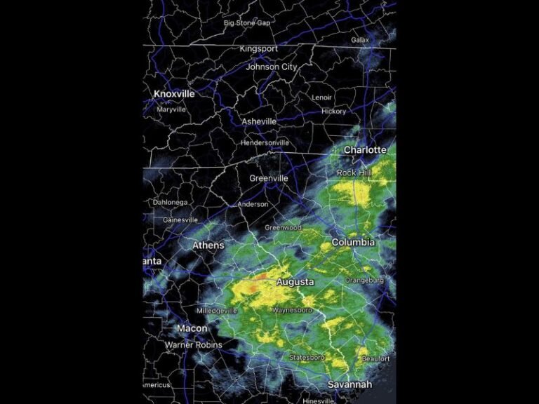 Heavy Rain Missing Most of the Upstate as Low Pressure Tracks Further South Leaving Charlotte, Asheville, and Greenville With Only Drizzle and Spotty Showers Through Midday