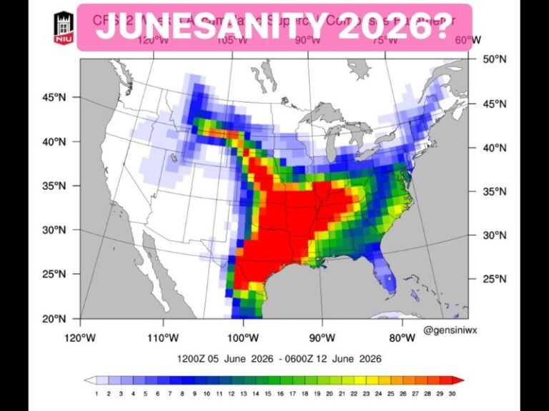 Long-Range Models Hinting at Highly Active Severe Weather Pattern Across the Central and Southern US Including Texas, the Plains, and Gulf Coast From June 5 Through June 12