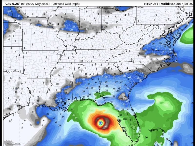 Multiple Models Hinting at Gulf System Development Between June 3 and 7 With Texas Through Florida Gulf Coast Advised to Monitor as Confidence Remains Very Low