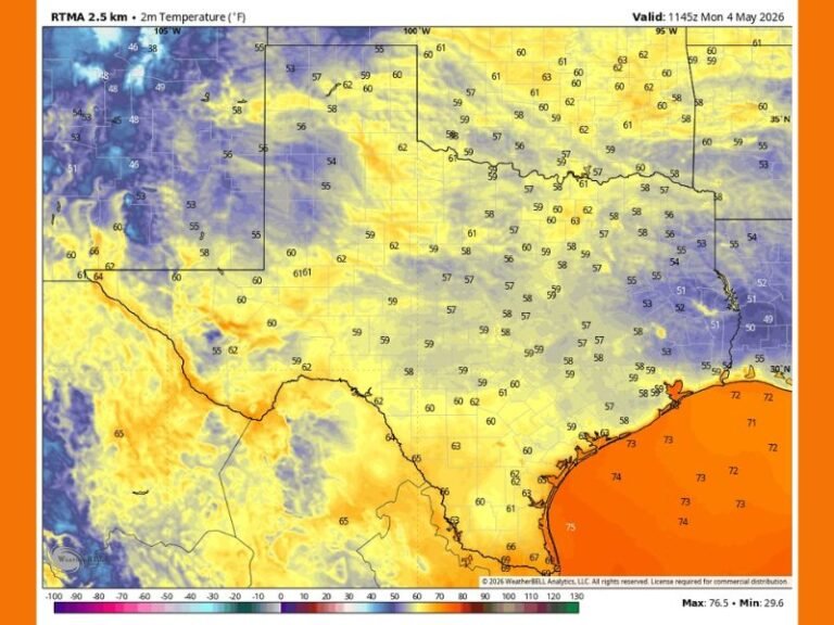 Rising Humidity, Warmer Temperatures and Rain Chances Returning to Houston and Texas Beginning Wednesday With Unsettled Pattern Lingering Into Next Weekend